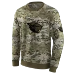 customized oregon state beavers military style hoodie best selling