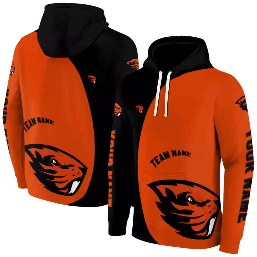 customized oregon state beavers minimalist design orange black hoodie fashion forward customized oregon state beavers minimalist design orange black hoodie fashion forward