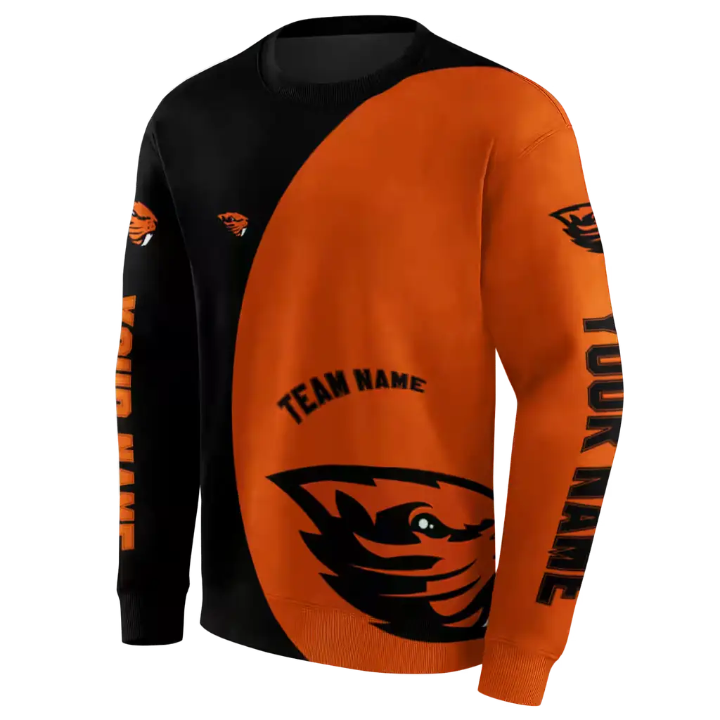 customized oregon state beavers minimalist design orange black hoodie new arrival customized oregon state beavers minimalist design orange black hoodie new arrival