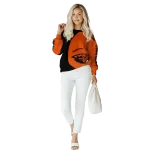 customized oregon state beavers minimalist design orange black hoodie best selling