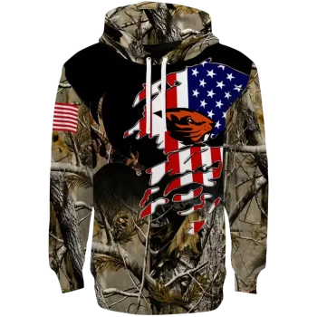 customized oregon state beavers tree camo hoodie best selling