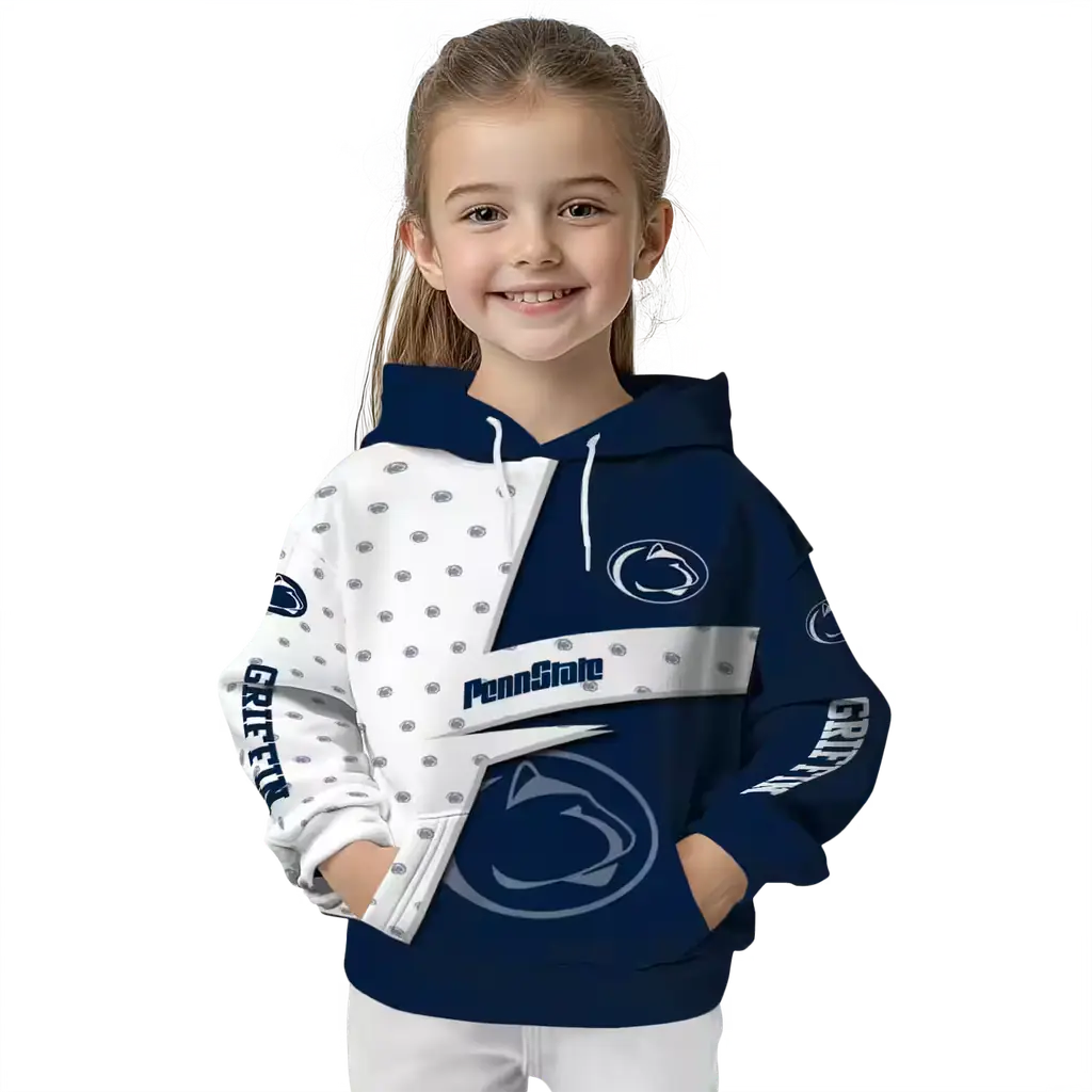 customized penn state nittany lions abstract shape blue hoodie top rated customized penn state nittany lions abstract shape blue hoodie top rated