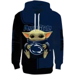 customized penn state nittany lions baby yoda blue black hoodie best selling