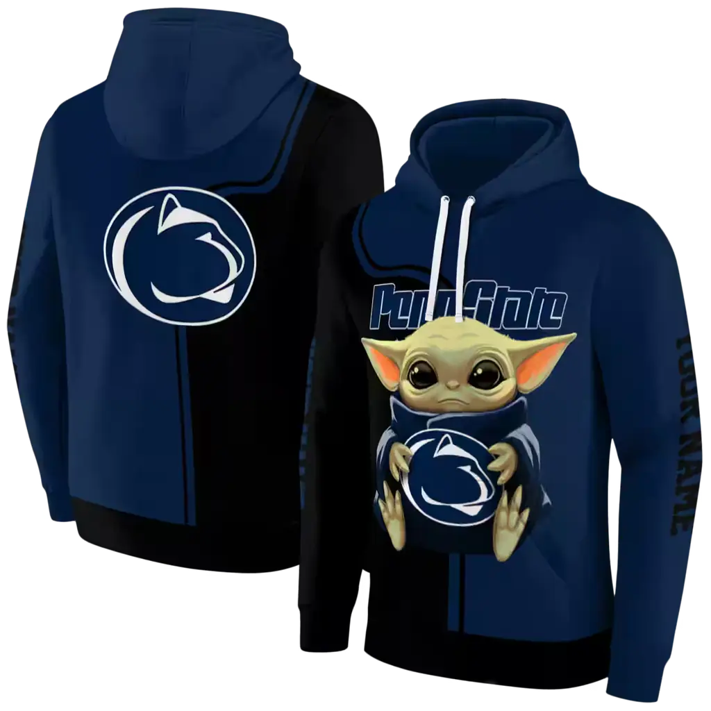 customized penn state nittany lions baby yoda blue black hoodie fashion forward customized penn state nittany lions baby yoda blue black hoodie fashion forward