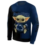 customized penn state nittany lions baby yoda blue black hoodie best selling
