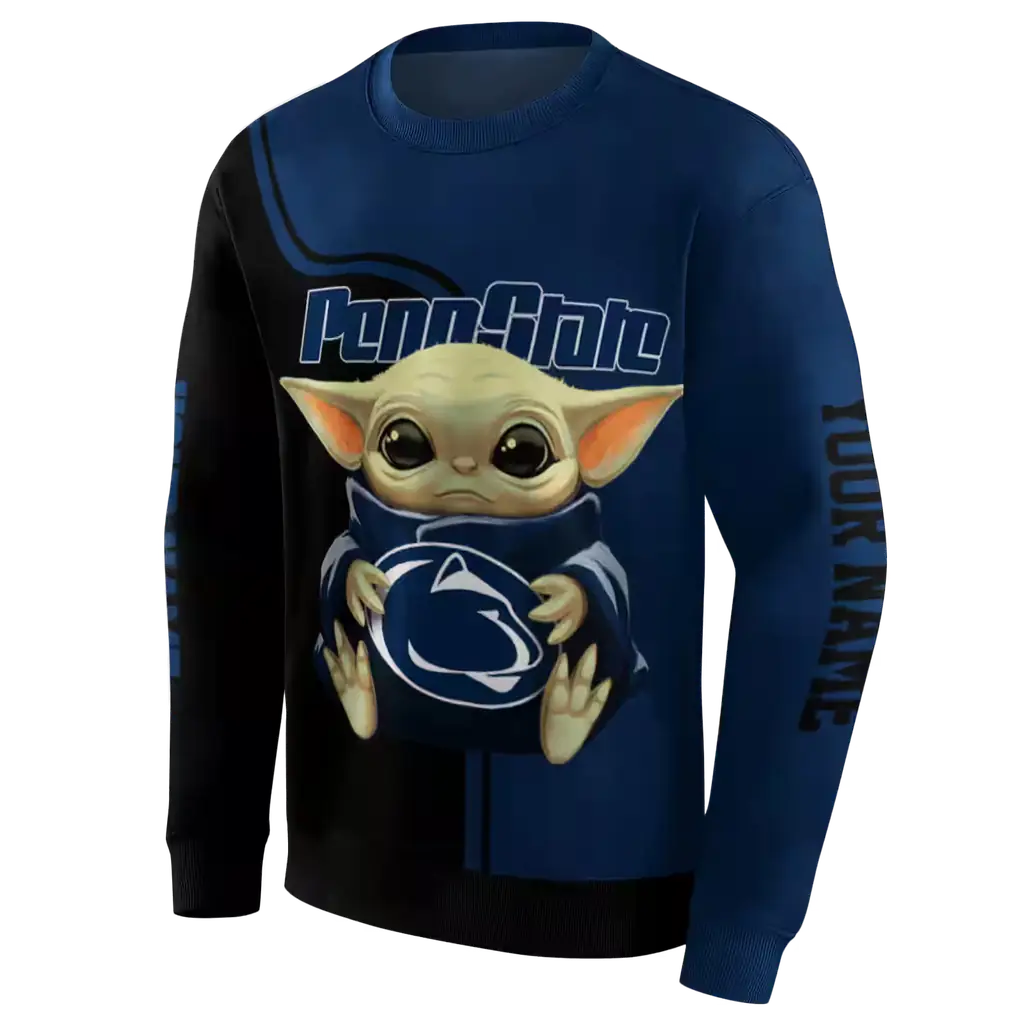 customized penn state nittany lions baby yoda blue black hoodie new arrival customized penn state nittany lions baby yoda blue black hoodie new arrival