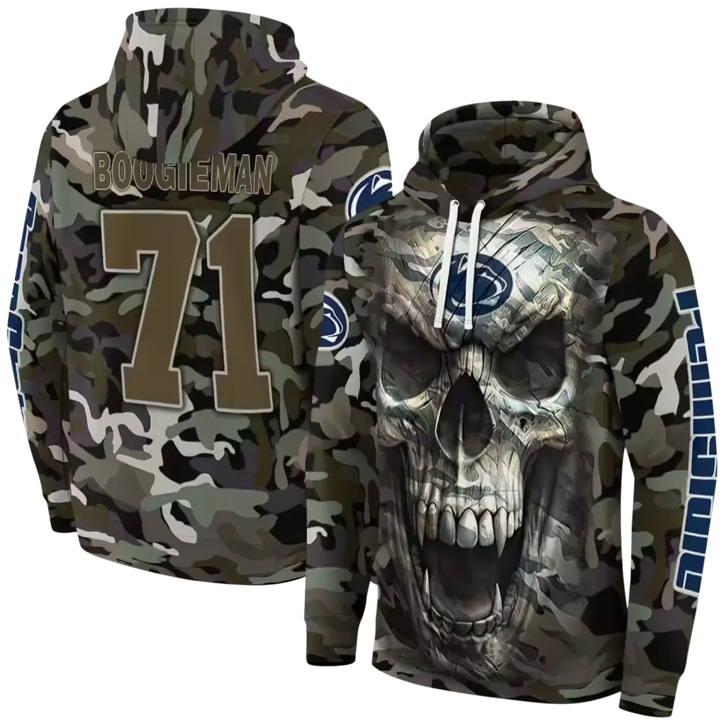 customized penn state nittany lions camo skull hoodie fashion forward customized penn state nittany lions camo skull hoodie fashion forward