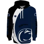 customized penn state nittany lions minimalist design blue black hoodie best selling