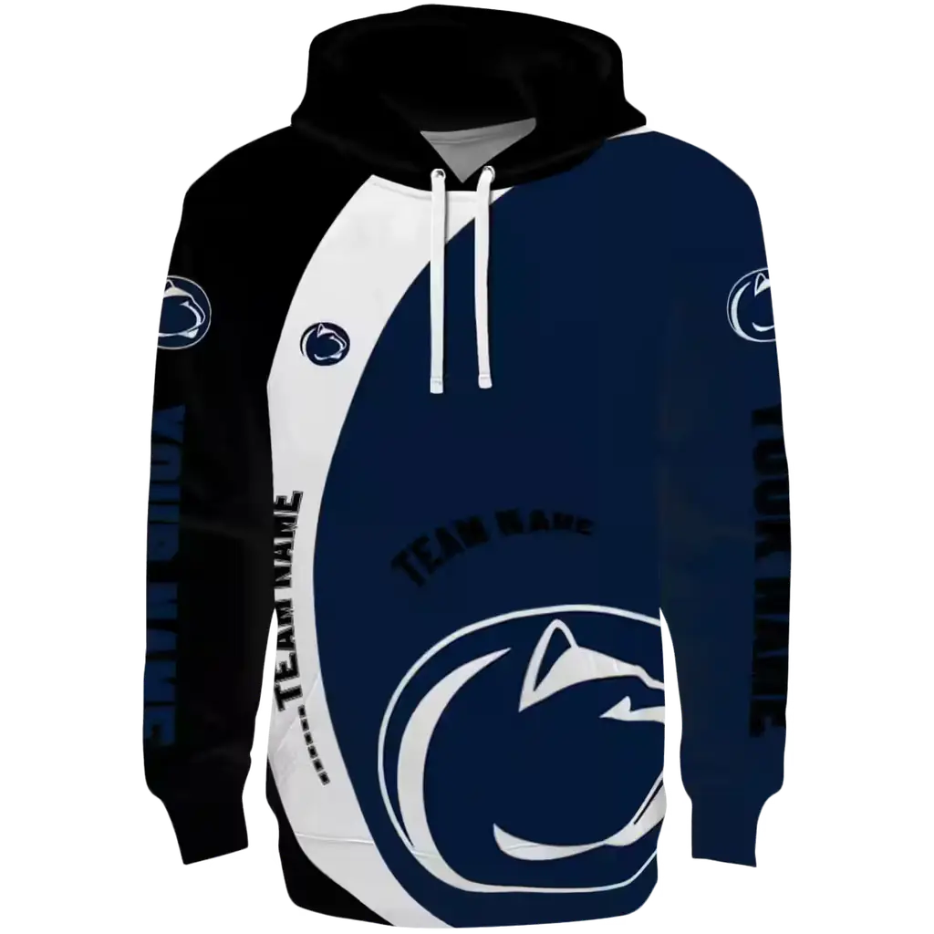 customized penn state nittany lions minimalist design blue black hoodie best selling customized penn state nittany lions minimalist design blue black hoodie best selling