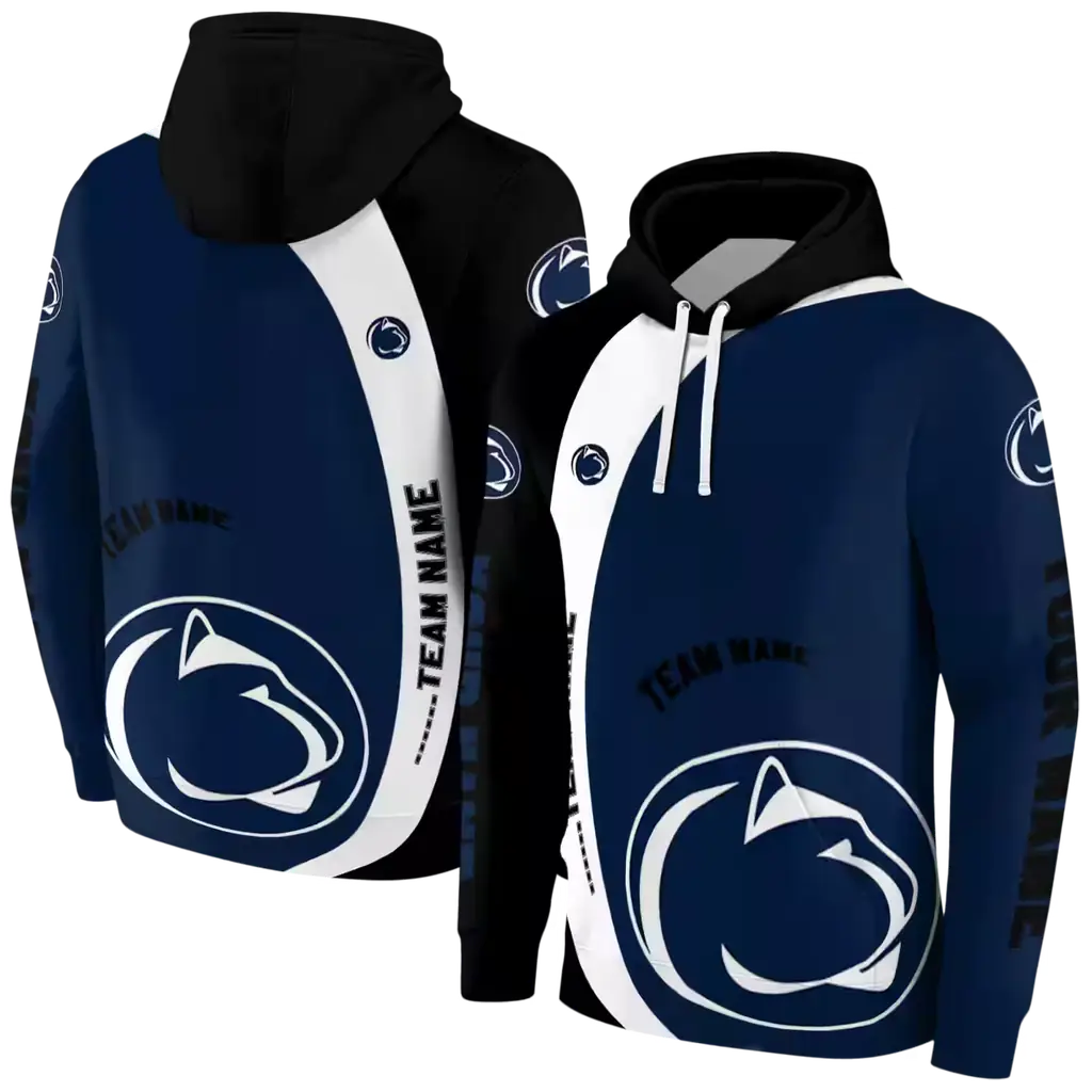 customized penn state nittany lions minimalist design blue black hoodie fashion forward customized penn state nittany lions minimalist design blue black hoodie fashion forward