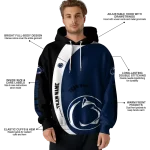 customized penn state nittany lions minimalist design blue black hoodie best selling