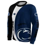 customized penn state nittany lions minimalist design blue black hoodie best selling