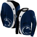 customized penn state nittany lions minimalist design blue black hoodie best selling