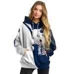 customized penn state nittany lions peeking snoopy blue hoodie best selling