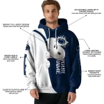 customized penn state nittany lions peeking snoopy blue hoodie best selling
