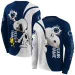 customized penn state nittany lions peeking snoopy blue hoodie best selling