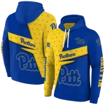 customized pittsburgh panthers abstract shape royal blue hoodie best selling