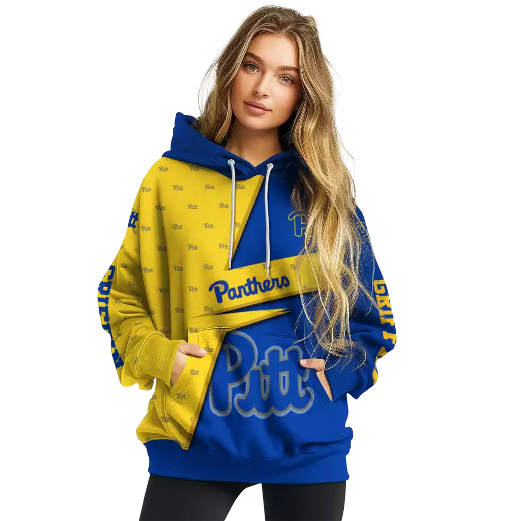 customized pittsburgh panthers abstract shape royal blue hoodie high quality customized pittsburgh panthers abstract shape royal blue hoodie high quality