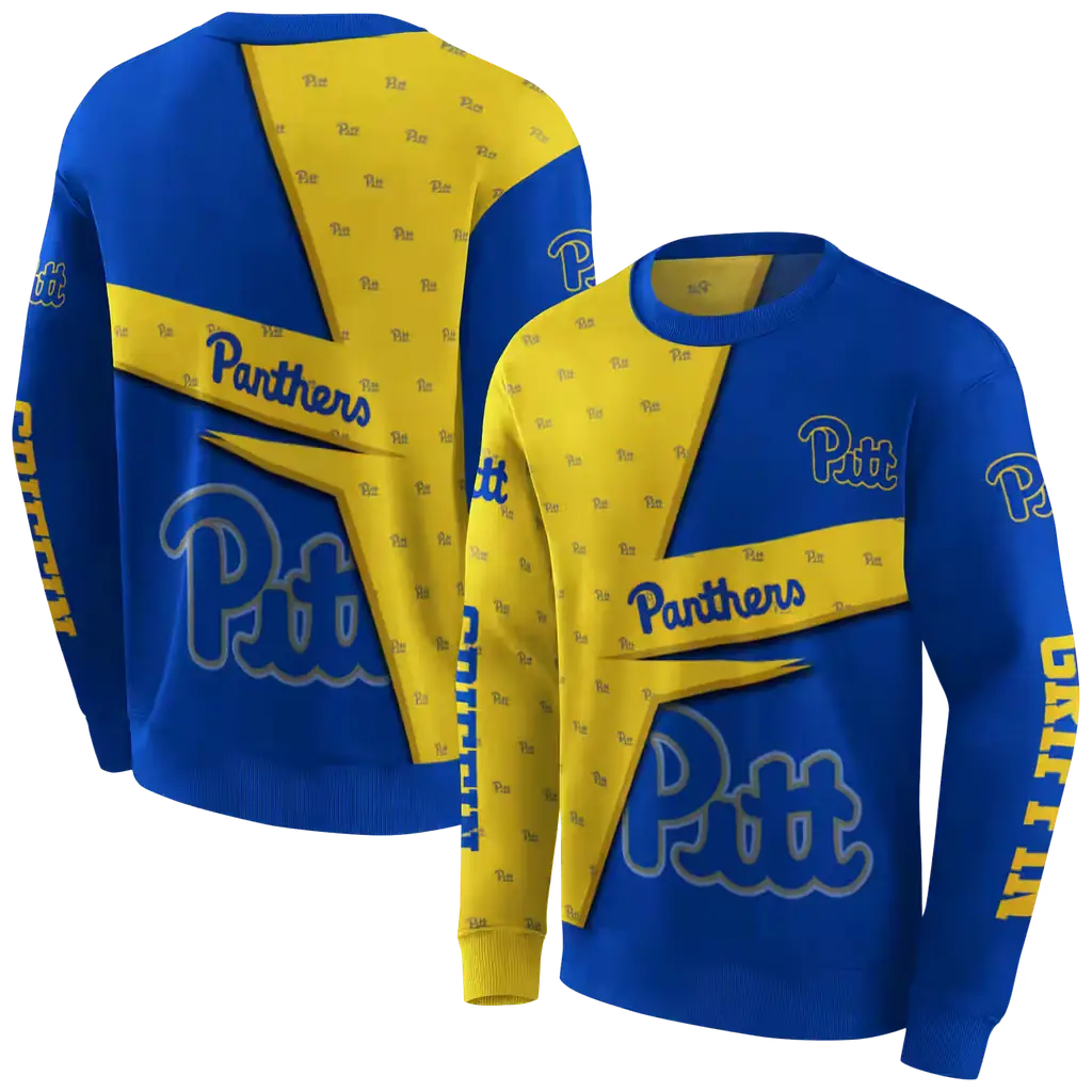 customized pittsburgh panthers abstract shape royal blue hoodie premium grade customized pittsburgh panthers abstract shape royal blue hoodie premium grade