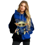 customized pittsburgh panthers baby yoda royal blue black hoodie best selling