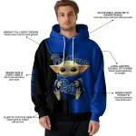 customized pittsburgh panthers baby yoda royal blue black hoodie best selling