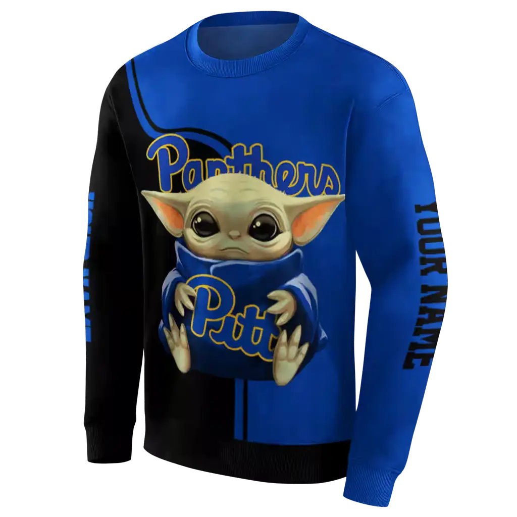 customized pittsburgh panthers baby yoda royal blue black hoodie new arrival customized pittsburgh panthers baby yoda royal blue black hoodie new arrival