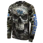 customized pittsburgh panthers camo skull hoodie best selling