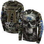 customized pittsburgh panthers camo skull hoodie best selling