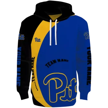 customized pittsburgh panthers minimalist design royal blue black hoodie best selling