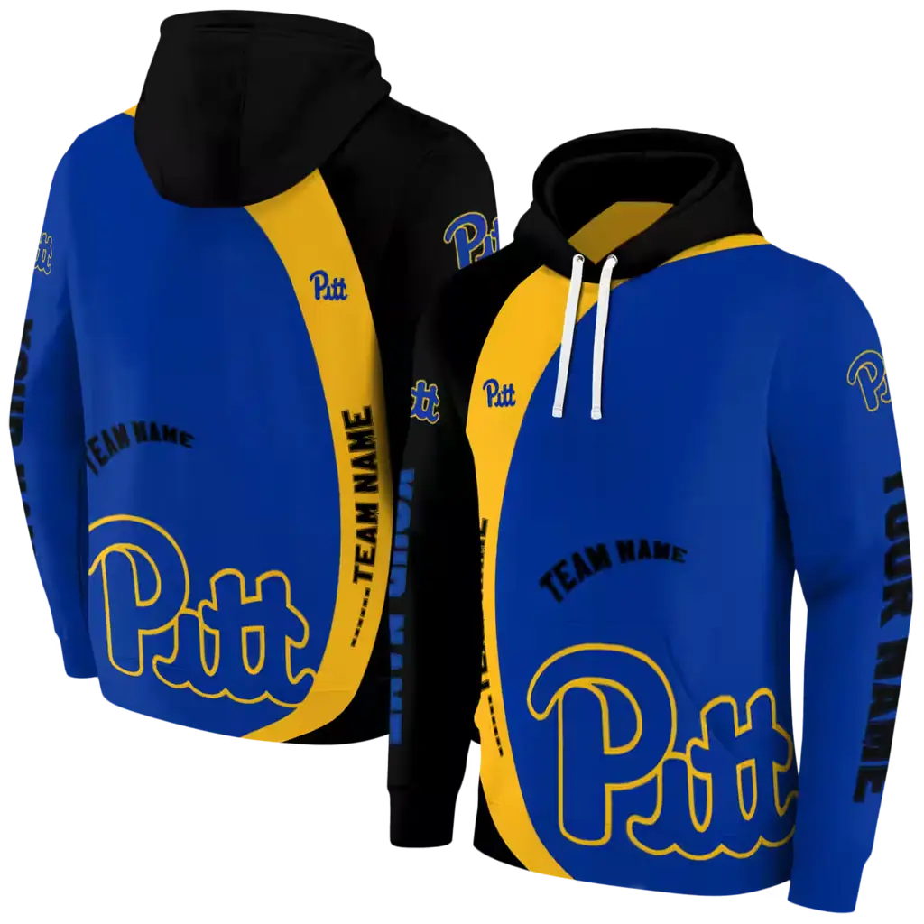 customized pittsburgh panthers minimalist design royal blue black hoodie fashion forward customized pittsburgh panthers minimalist design royal blue black hoodie fashion forward