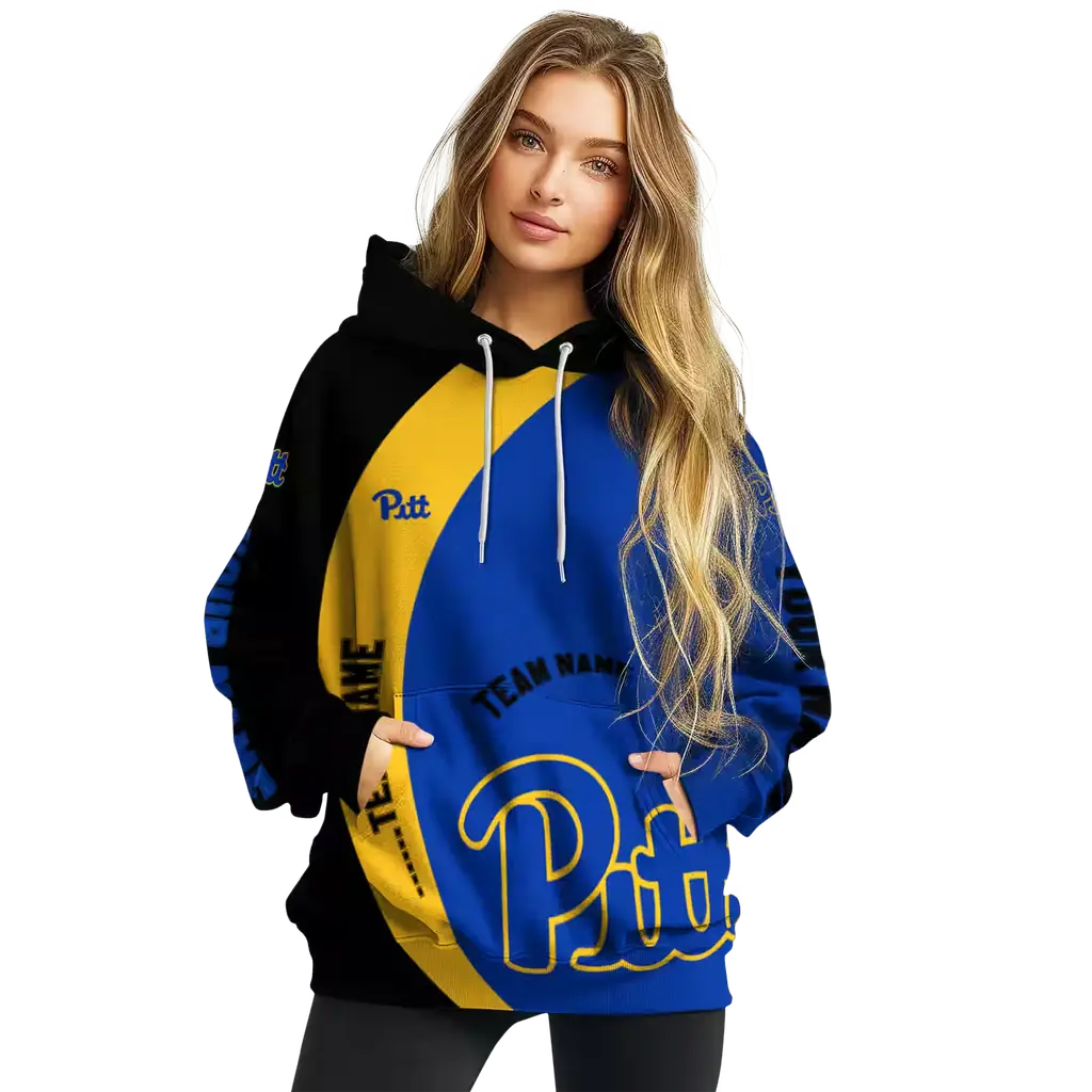 customized pittsburgh panthers minimalist design royal blue black hoodie high quality customized pittsburgh panthers minimalist design royal blue black hoodie high quality