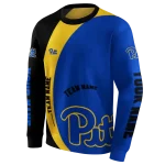 customized pittsburgh panthers minimalist design royal blue black hoodie best selling