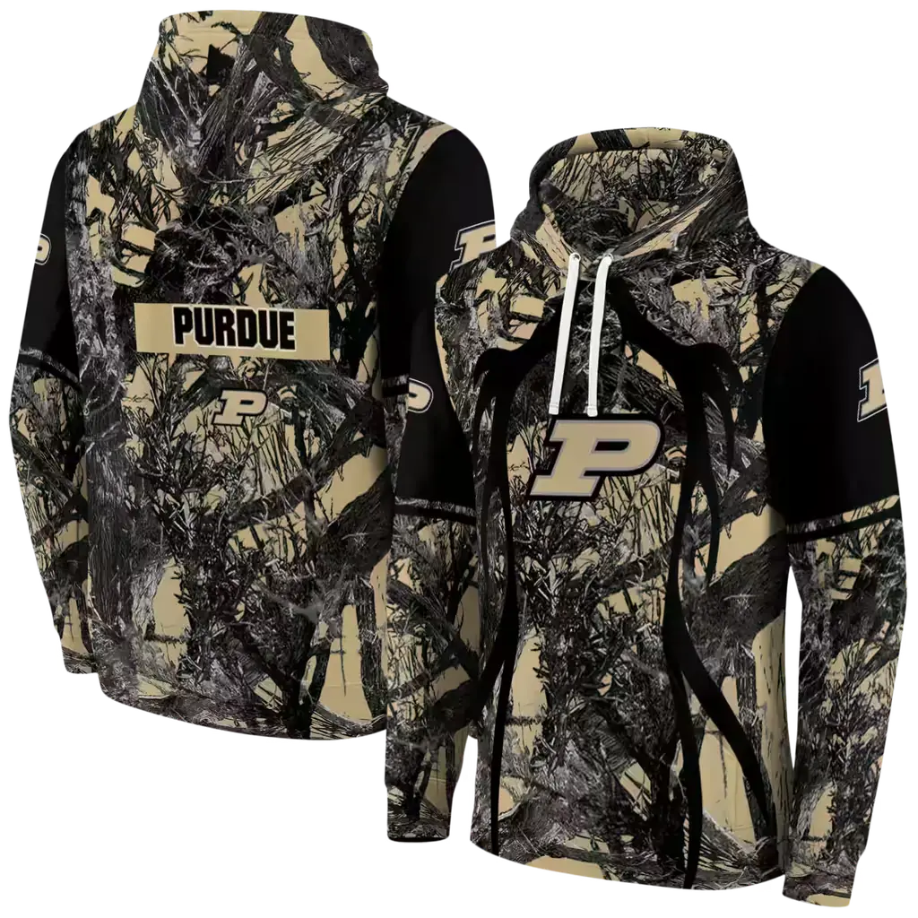 customized purdue boilermakers hunting theme gold black hoodie fashion forward customized purdue boilermakers hunting theme gold black hoodie fashion forward
