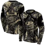 customized purdue boilermakers hunting theme gold black hoodie best selling