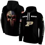 customized purdue boilermakers punisher skull black hoodie best selling