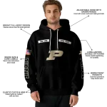 customized purdue boilermakers punisher skull black hoodie best selling