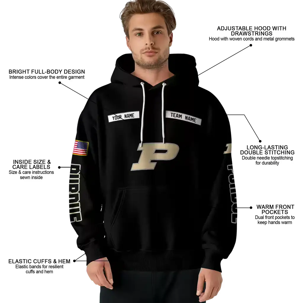 customized purdue boilermakers punisher skull black hoodie latest model customized purdue boilermakers punisher skull black hoodie latest model