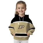 customized purdue boilermakers striped pattern gold hoodie best selling