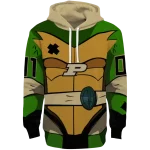 customized purdue boilermakers superhero armor gold green hoodie best selling