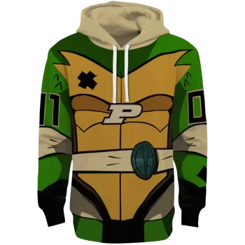 customized purdue boilermakers superhero armor gold green hoodie best selling