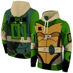 customized purdue boilermakers superhero armor gold green hoodie best selling