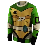 customized purdue boilermakers superhero armor gold green hoodie best selling