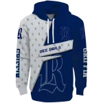 customized rice owls abstract shape navy blue hoodie best selling