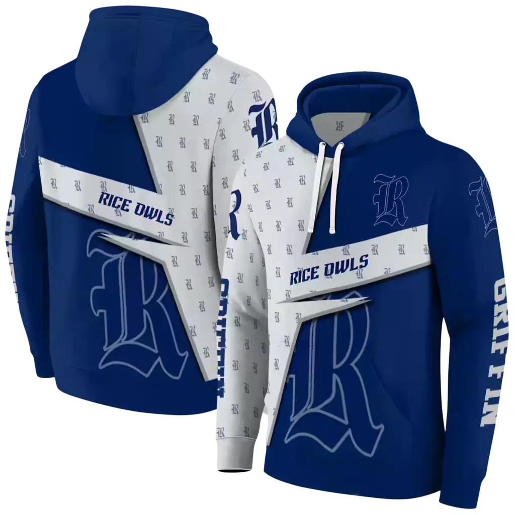 customized rice owls abstract shape navy blue hoodie fashion forward customized rice owls abstract shape navy blue hoodie fashion forward