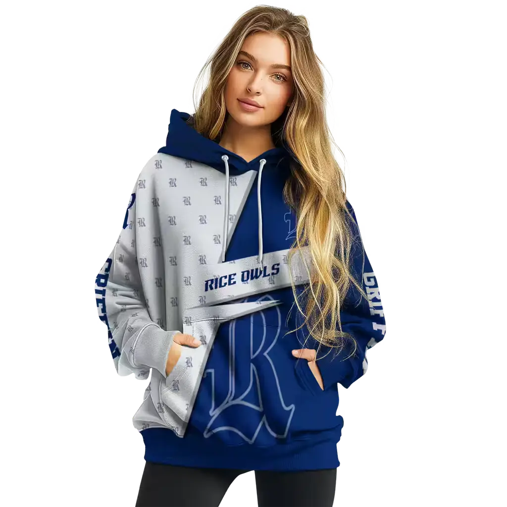customized rice owls abstract shape navy blue hoodie high quality customized rice owls abstract shape navy blue hoodie high quality