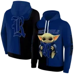 customized rice owls baby yoda navy blue black hoodie best selling