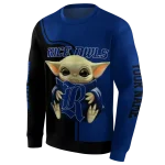 customized rice owls baby yoda navy blue black hoodie best selling