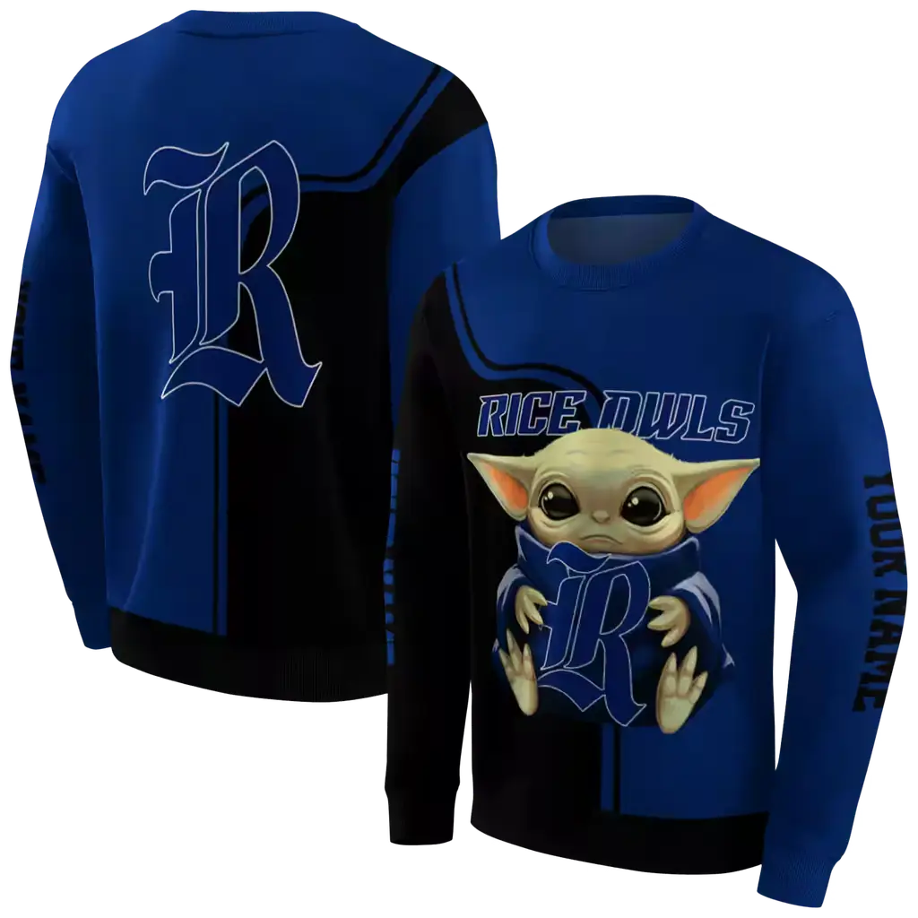 customized rice owls baby yoda navy blue black hoodie premium grade customized rice owls baby yoda navy blue black hoodie premium grade