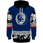 customized rice owls grateful vibes navy blue hoodie best selling