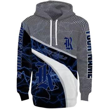 customized rice owls hexagonal mesh navy blue black gray hoodie best selling